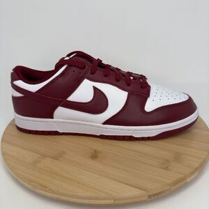Nike Dunk Low Retro Sneakers Shoes Mens Size 11.5 Red White Lace Up‎ DD1391-601